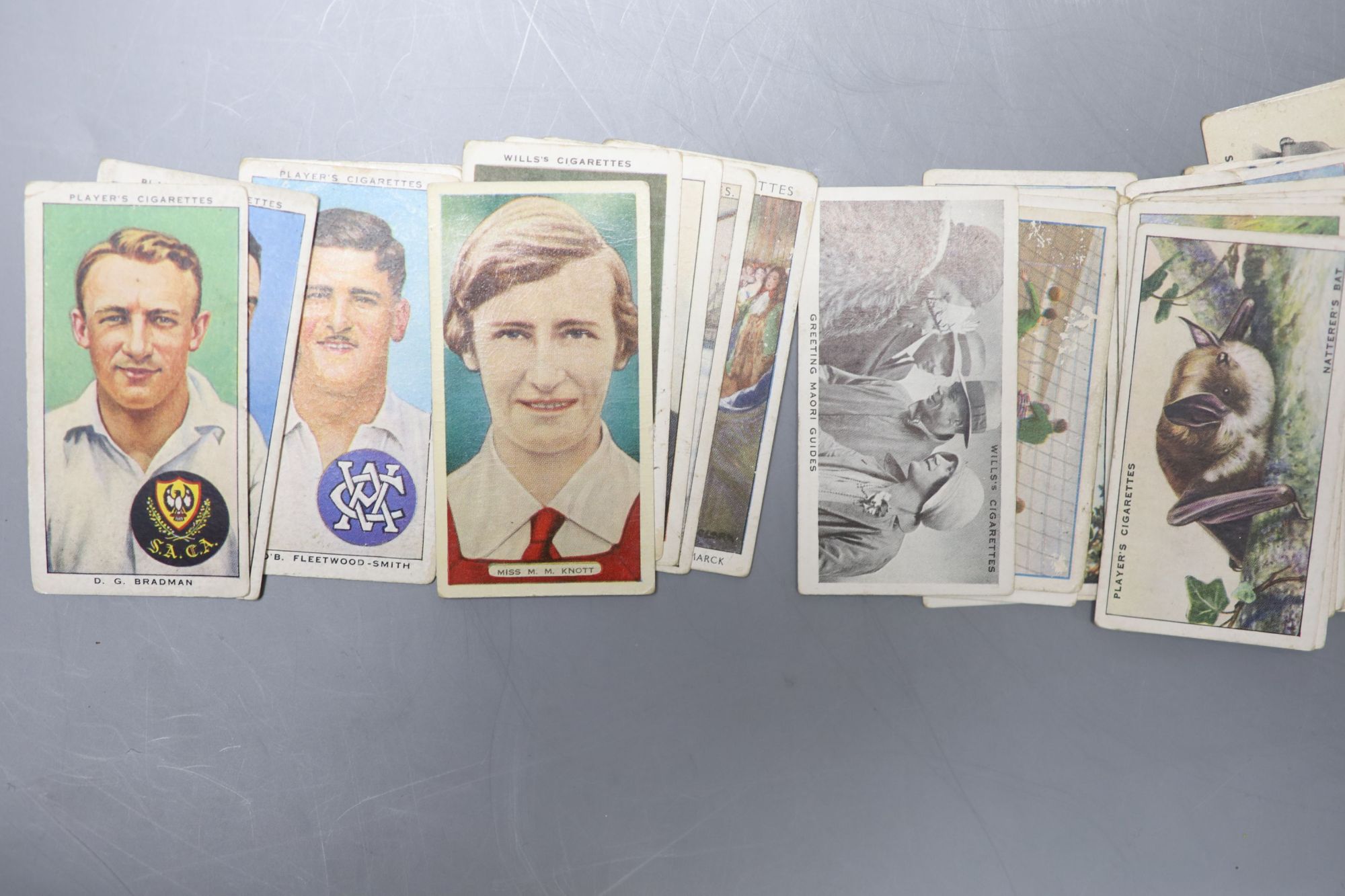 A collection of cigarette cards